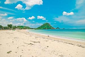 The beauty of the Mandalika beach on the island of Lombok, Indonesia photo