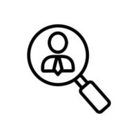 audit service icon vector. Isolated contour symbol illustration vector