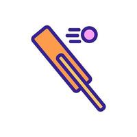 Cricket icon vector. Isolated contour symbol illustration vector