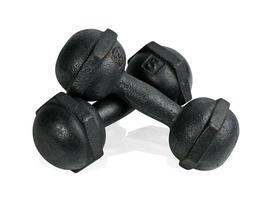 dumbbells isolated on white background ,include clipping path photo