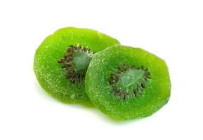 dried kiwi fruit isolated on white background photo