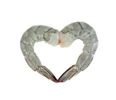 Peeled shrimp raw isolated on white background ,include clipping path photo