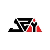 diseño de logotipo de letra triangular jzy con forma de triángulo. monograma de diseño del logotipo del triángulo jzy. plantilla de logotipo de vector de triángulo jzy con color rojo. logotipo triangular jzy logotipo simple, elegante y lujoso. jzy