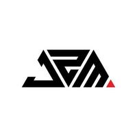 Diseño de logotipo de letra triangular jzm con forma de triángulo. monograma de diseño del logotipo del triángulo jzm. plantilla de logotipo de vector de triángulo jzm con color rojo. logotipo triangular jzm logotipo simple, elegante y lujoso. jzm
