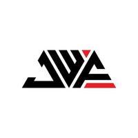 Diseño de logotipo de letra triangular jwf con forma de triángulo. Monograma de diseño del logotipo del triángulo jwf. plantilla de logotipo de vector de triángulo jwf con color rojo. logotipo triangular jwf logotipo simple, elegante y lujoso. jwf