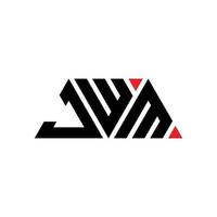 Diseño de logotipo de letra triangular jwm con forma de triángulo. monograma de diseño del logotipo del triángulo jwm. plantilla de logotipo de vector de triángulo jwm con color rojo. logotipo triangular jwm logotipo simple, elegante y lujoso. jwm