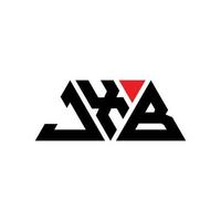 Diseño de logotipo de letra triangular jxb con forma de triángulo. monograma de diseño del logotipo del triángulo jxb. plantilla de logotipo de vector de triángulo jxb con color rojo. logotipo triangular jxb logotipo simple, elegante y lujoso. jxb