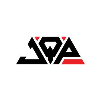 JQP triangle letter logo design with triangle shape. JQP triangle logo design monogram. JQP triangle vector logo template with red color. JQP triangular logo Simple, Elegant, and Luxurious Logo. JQP