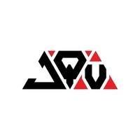 JQV triangle letter logo design with triangle shape. JQV triangle logo design monogram. JQV triangle vector logo template with red color. JQV triangular logo Simple, Elegant, and Luxurious Logo. JQV