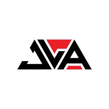 JLA triangle letter logo design with triangle shape. JLA triangle logo design monogram. JLA triangle vector logo template with red color. JLA triangular logo Simple, Elegant, and Luxurious Logo. JLA