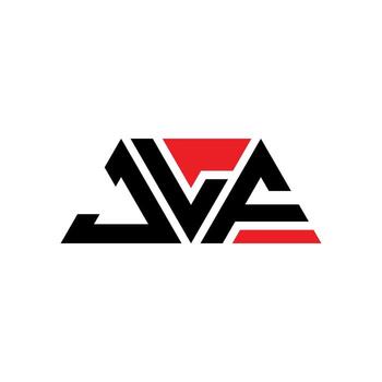 JLF triangle letter logo design with triangle shape. JLF triangle logo design monogram. JLF triangle vector logo template with red color. JLF triangular logo Simple, Elegant, and Luxurious Logo. JLF