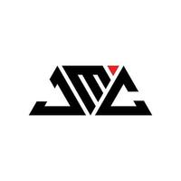 Diseño de logotipo de letra triangular jmc con forma de triángulo. monograma de diseño del logotipo del triángulo jmc. plantilla de logotipo de vector de triángulo jmc con color rojo. logotipo triangular jmc logotipo simple, elegante y lujoso. jmc