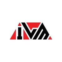 diseño de logotipo de letra de triángulo de ilm con forma de triángulo. monograma de diseño de logotipo de triángulo de película. plantilla de logotipo de vector de triángulo de película con color rojo. logo triangular de ilm logo simple, elegante y lujoso. película