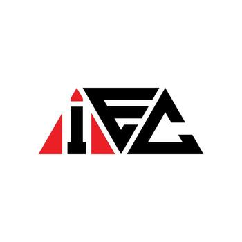 IEC triangle letter logo design with triangle shape. IEC triangle logo design monogram. IEC triangle vector logo template with red color. IEC triangular logo Simple, Elegant, and Luxurious Logo. IEC