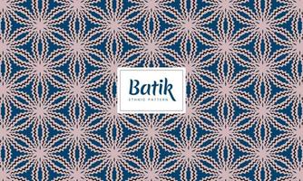 batik abstracto indonesio tradicional patrones florales étnicos sin fisuras vector de fondo