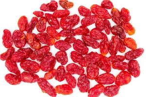 Dried Tomatoes on white background. photo