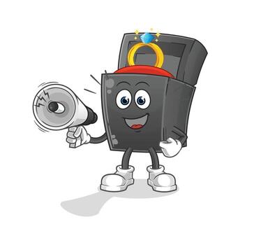 black ring box vector