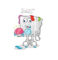 washing machine cartoon mascot vector