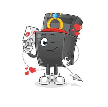 vector de caja de anillo