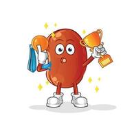 kidney mascot vector