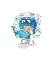 blue aquarium character vector