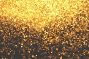 Golden Bokeh Abstract Background For Happy Festival photo