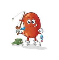 kidney mascot vector