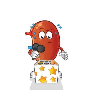 riñón humano vector