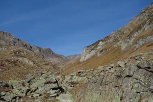 hiking in the swiss alps photo