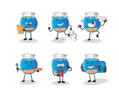 aquarium cartoon character vector