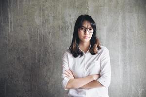 Lovely Asian young lady portriat - happy woman lifestyle concept photo