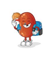 kidney mascot vector