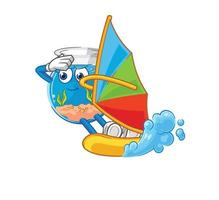 aquarium cartoon character vector