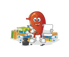 kidney mascot vector