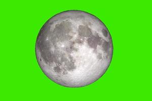 full moon on a colored background with clippinp path photo