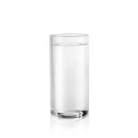 Glass of still water isolated on white background. 3d render photo