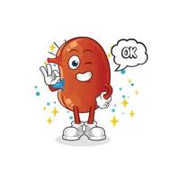 kidney cute vector