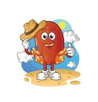 kidney mascot vector