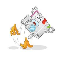 washing machine cartoon mascot vector