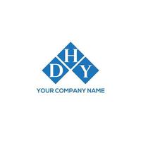 DHY letter logo design on WHITE background. DHY creative initials letter logo concept. DHY letter design. vector