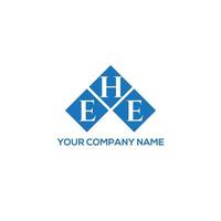 EHE letter logo design on WHITE background. EHE creative initials letter logo concept. EHE letter design. vector