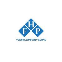 FHP letter logo design on WHITE background. FHP creative initials letter logo concept. FHP letter design. vector