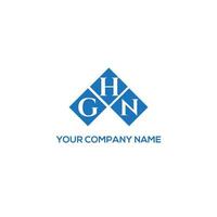 GHN letter logo design on WHITE background. GHN creative initials letter logo concept. GHN letter design. vector