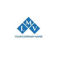 diseño de logotipo de letra lmv sobre fondo blanco. Concepto de logotipo de letra de iniciales creativas de lmv. diseño de letras lmv. vector