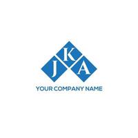 Diseño de letras jka. Diseño de logotipo de letras jka sobre fondo blanco. concepto de logotipo de letra de iniciales creativas jka. Diseño de letras jka. Diseño de logotipo de letras jka sobre fondo blanco. j vector