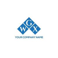 WGX letter logo design on WHITE background. WGX creative initials letter logo concept. WGX letter design. vector