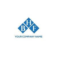 BHF letter logo design on WHITE background. BHF creative initials letter logo concept. BHF letter design. vector
