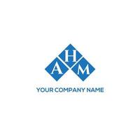 diseño de logotipo de letra ahm sobre fondo blanco. concepto de logotipo de letra de iniciales creativas ahm. diseño de letras ahm. vector