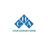 CHA letter logo design on WHITE background. CHA creative initials letter logo concept. CHA letter design. vector