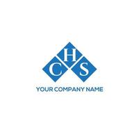 diseño del logotipo de la letra chs sobre fondo blanco. concepto de logotipo de letra inicial creativa chs. diseño de letra chs. vector